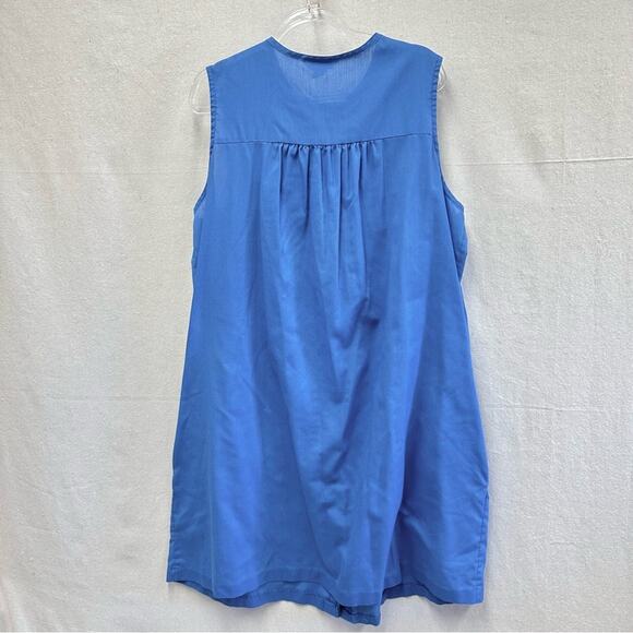 Lara Dee by Charm vintage 70s snap front house dress kaftan size 42-44 - Picture 13 of 16